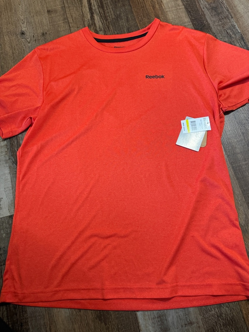 Reebok Men’s Short-Sleeve Performance Tee — Bright Orange
